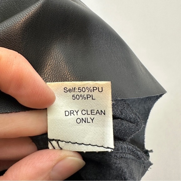 BAILEY 44 'HARDY' Black Faux Leather Tee - Picture 8 of 9